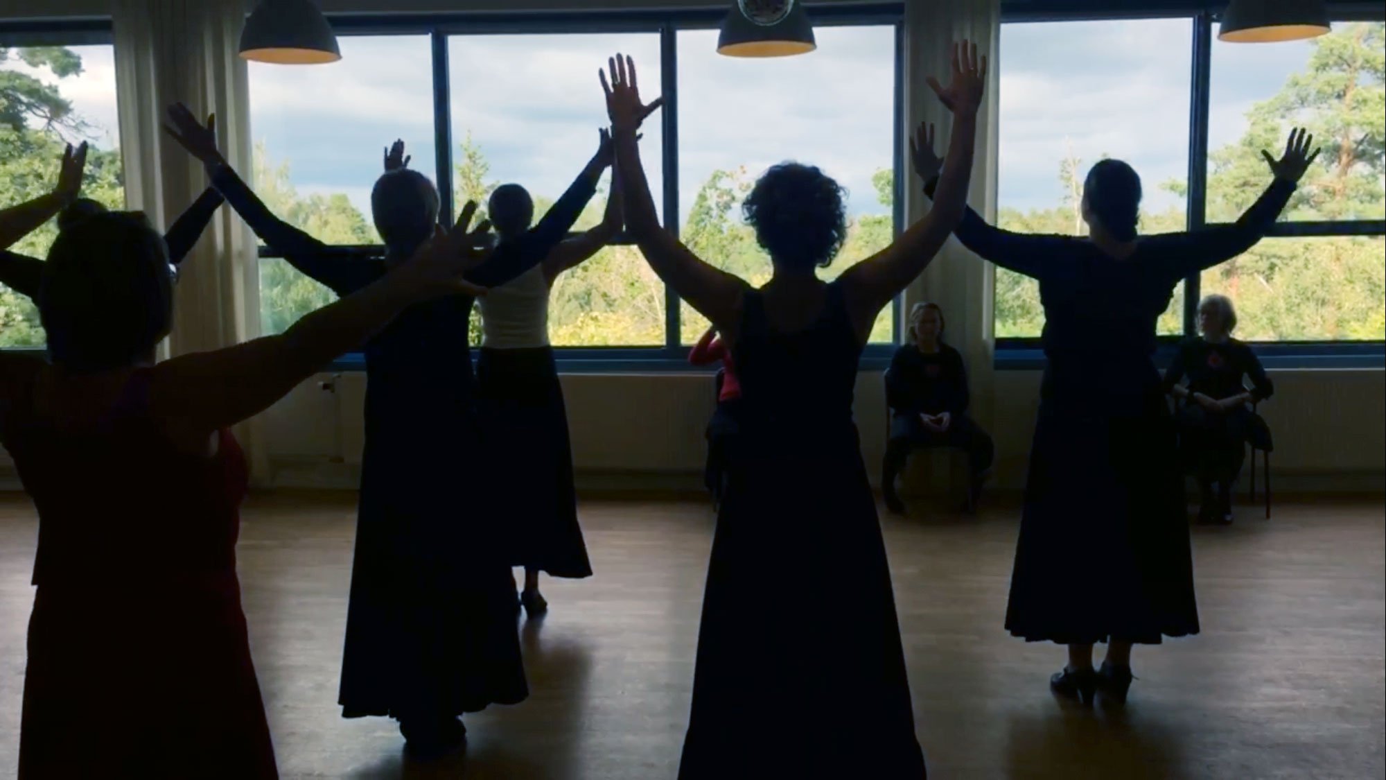 Kvinnor dansar Flamencodans